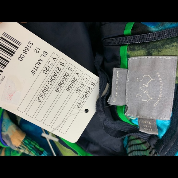 NWT Vanessa Virginia Shadeflower Dress size 12 - Picture 7 of 8